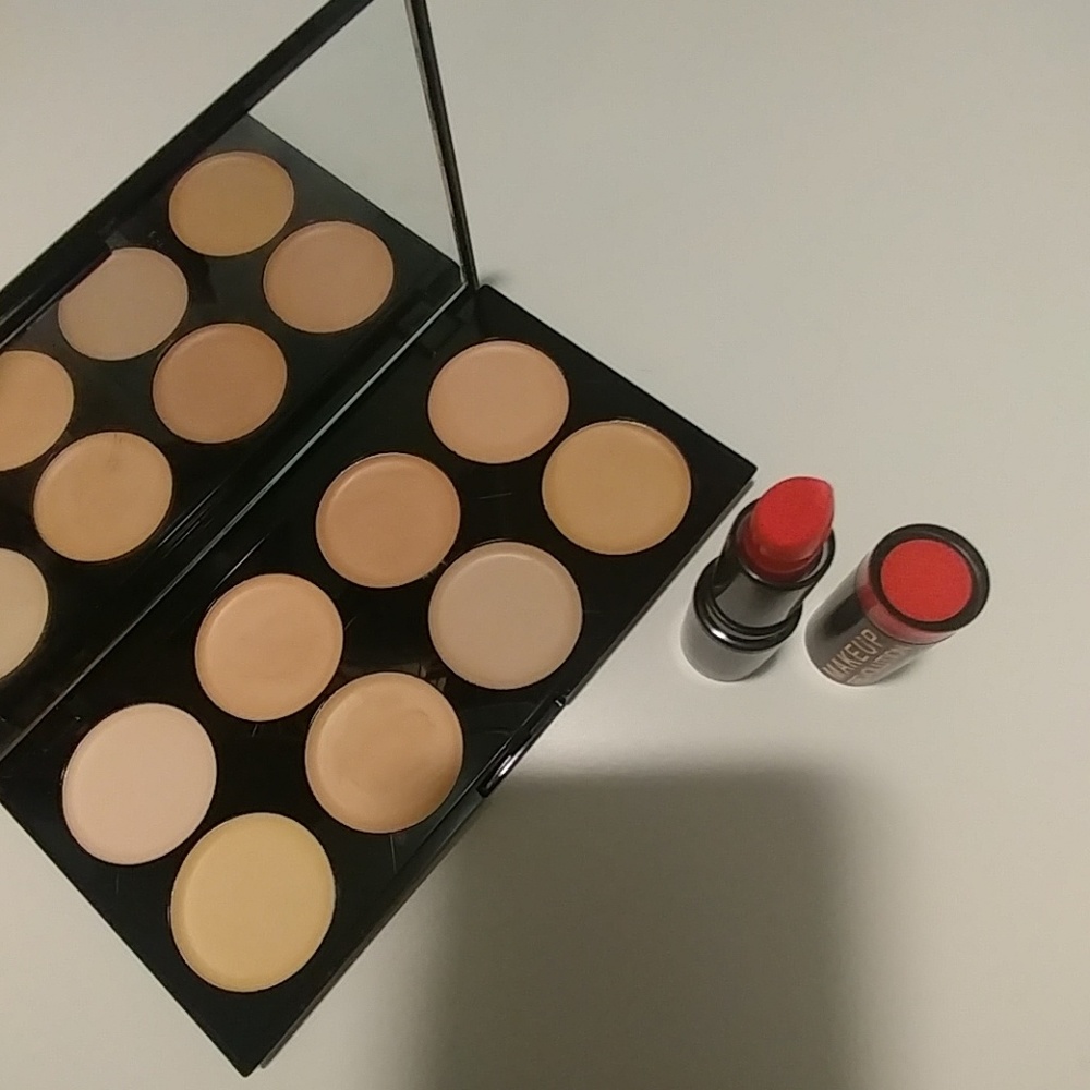 Revolution Concealer Palette and Lipstick